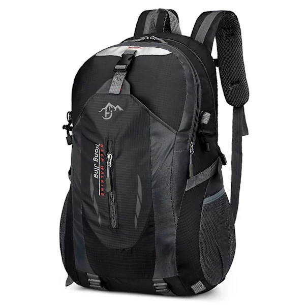Mochila De Caminhada 40l Impermeável E Leve Para Trilhas, Trekking E Viagens, Preta, Para Homens
