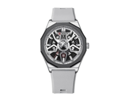 Relógio Curren 8437 Casual Masculino Com Pulseira De Silicone, Movimento A Quartzo E Calendário
