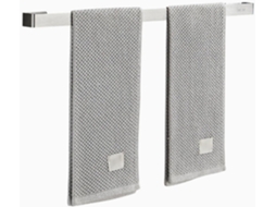 Suporte De Parede Para Toalhas Banheiro 40cm, 50cm, 60cm, Suporte Único Em Aço Inoxidável Com Acabamento Prateado