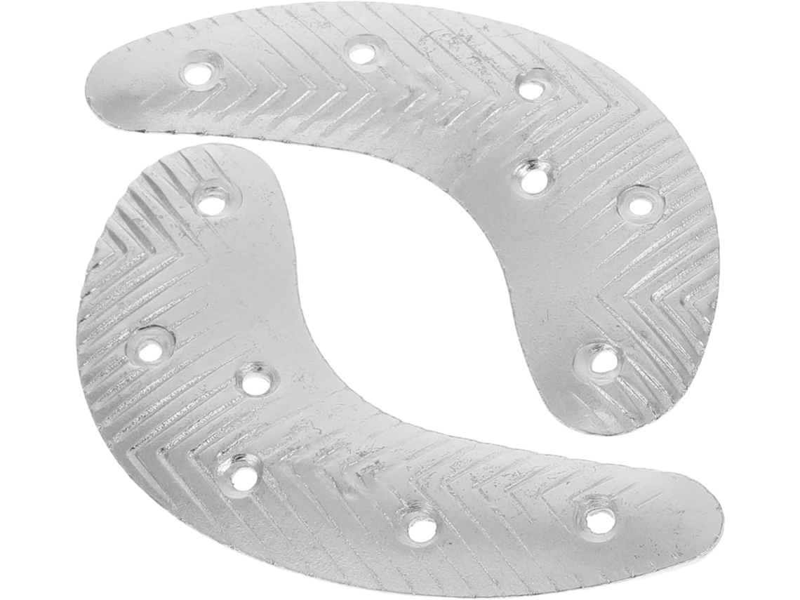 Placas De Salto Em Meia Lua Ferro Com Parafusos, Proteção Antiderrapante E Resistente Ao Desgaste Para Botas De