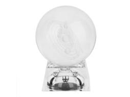 Bola de Cristal K9 80mm com Base Luminosa para Fotografia e Decoração | S/MARCA