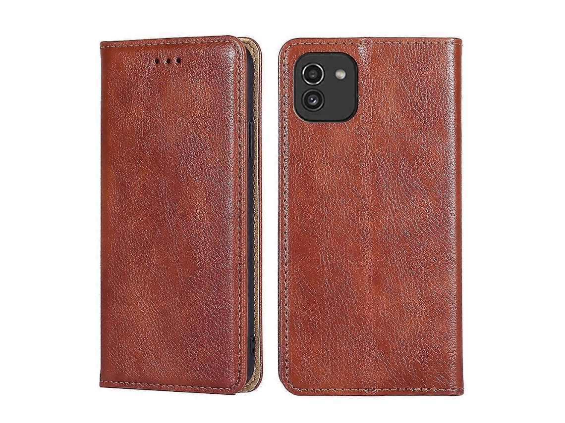 Capa Couro Magnética Para Samsung Galaxy A03, Elysve