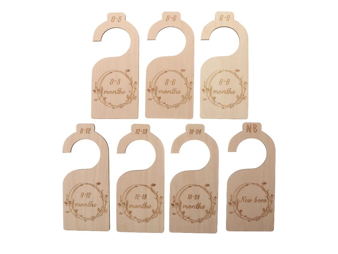 O Novo Cabide Organizador De Armário De Bebê 7pcs