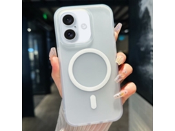Capa Transparente Híbrida Para Iphone 16 - Tpu E Pc Com Magsafe - Branca