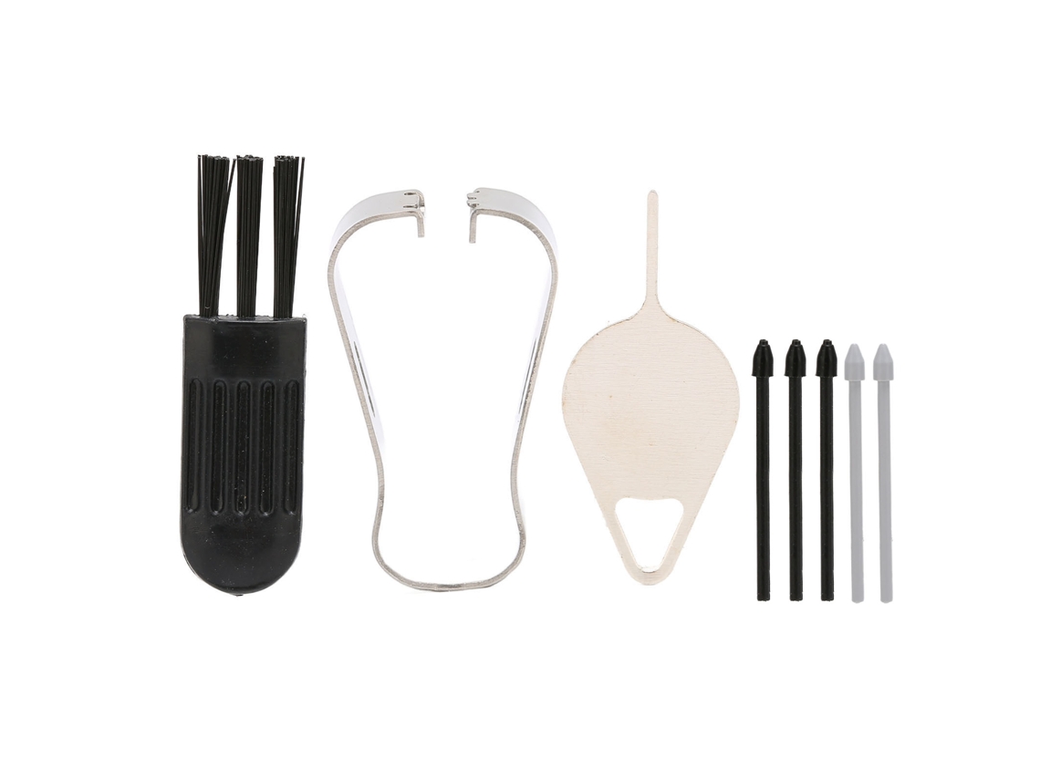 Pontas de substituição para caneta (3 pontas macias e 2 pontas rígidas) para tablets, preto, cinza e dourado claro