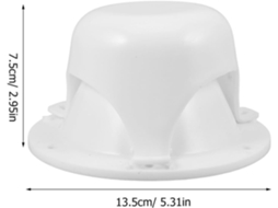 Conjunto de 2 painéis de ventilação brancos Teto para autocaravanas e caravanas, formato