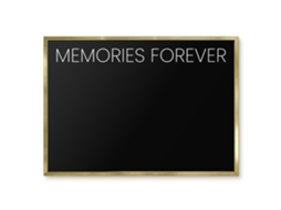Quadro de vidro magnético "Memórias para sempre" para o hall de entrada Espelharte (70x50 cm)