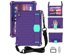 Capa Protetora Plana Com Design Em Favo De Mel Em Eva + Pc, Com Quatro Cantos Reforçados E Alça Integrada Para Lenovo Tab 4 10 Tb-x304f/n (preto + Pre