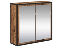 Prateleira de Parede com Porta Madeira Antiga 65x20x60 cm MAISON EXCLUSIVE