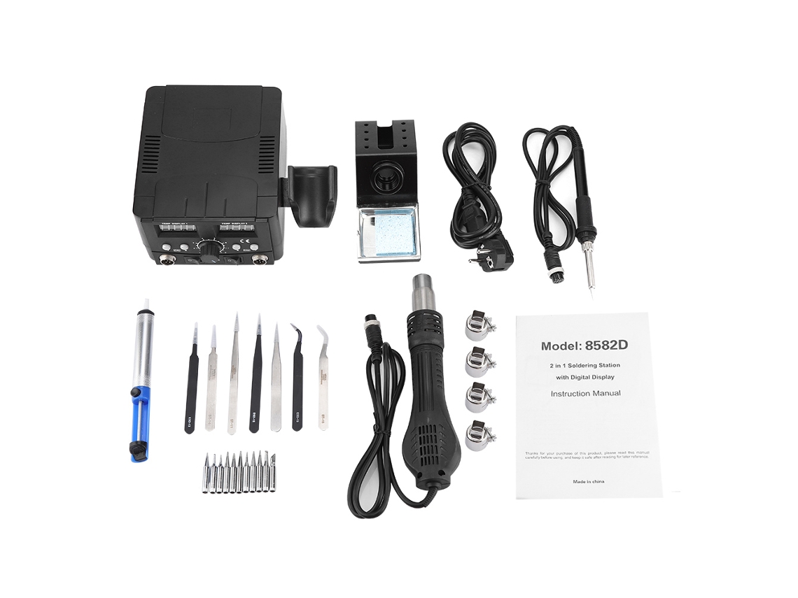 Estação De Reparo Smd 2 Em 1 Vante (controle De Temperatura Preciso, Função De Sono Automático)