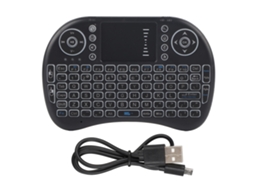 Rato e Teclado Sem Fio LAXISCREED Iluminação Branca