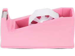 Dispensador de fita adesiva rosa Eringogo com bordas suaves, material ABS leve, adequado para gavetas de mesa.