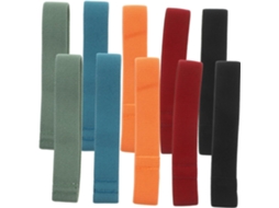 Kit De 10 Tiras Elásticas Para Lancheira Bento, Ajustáveis E Duráveis, Nas Cores Laranja, Preto, Azul, Verde E