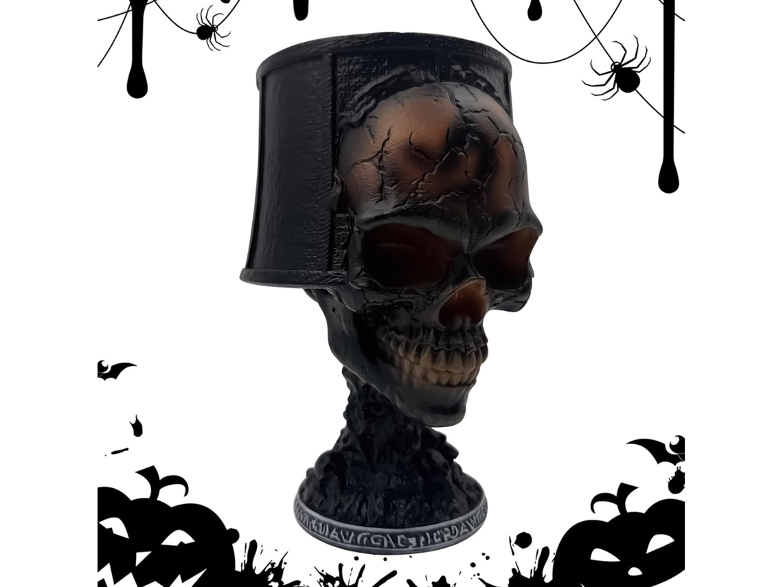Abajur de mesa gótico, decoração gótica, iluminação de cabeça, luz suave.