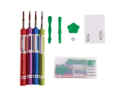 Kit De Ferramentas Para Reparo De Placa Mãe Com Parafusadeiras Estrela, Palheta E Raspa Para Notebook E Dispositivos Móveis