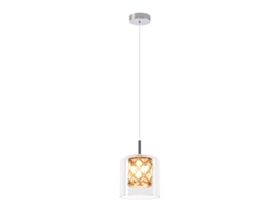 Nettlife Candeeiro Suspenso Moderno De Vidro Cristal G9 Para Sala De Jantar Com Altura Ajustável, 120 Cm, Em Metal E Vidro, Para Uso Diário