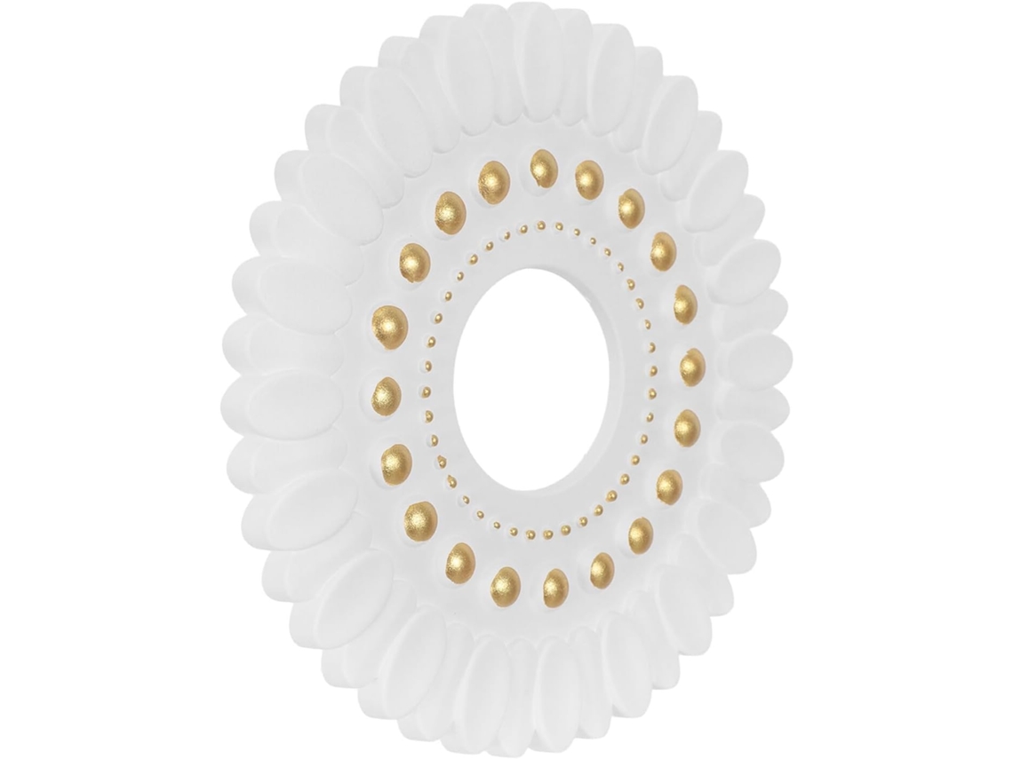 Roseta De Teto Decorativa Redonda De 17 Polegadas (17,8 Cm), Painel, Para Iluminação Led, Acabamento De Luz.