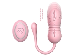 Vibrador Telescpico De Controle Remoto Sem Fio Para Mulheres (rosa)