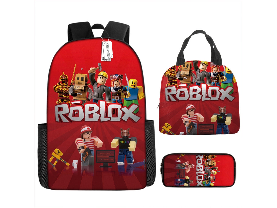 KOHREE Conjunto de Três Peças de Mochila Roblox