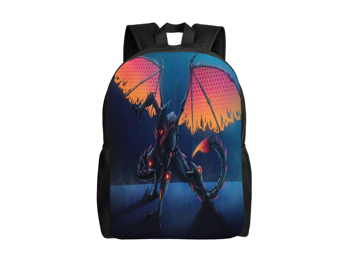 Mochila De Estudante Metroid A41, Durável E Leve, Com Alça De Ombro Impermeável E Respirável. Olysi Shop