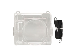 Instant Camera Case Protective Cover Clear Hard Shell With Adjustable Detachable Strap Instant Camera Accessory For Instax Square Sq40 LAXISCREED