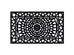 Tapete de Porta Retangular 45x75 Cm Borracha MAISON EXCLUSIVE
