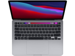 Macbook Pro APPLE Cinzento sideral - MYD82Y/A (13.3'' - Apple M1 - RAM: 8 GB - 256 GB SSD - GPU 8-Core)