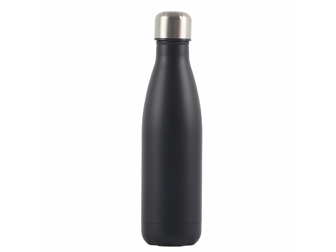 Garrafa Térmica Preta De 500 Ml Garrafa Térmica De 500 Ml Aço Inoxidável Brilvibera