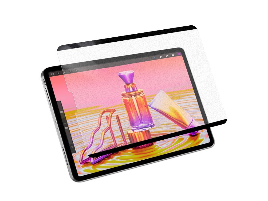 Película Como Paper-like Halinuia Para Samsung Tab S9+ (12,4 Polegadas), Com Fixação Magnética, Removível E Reutilizável.