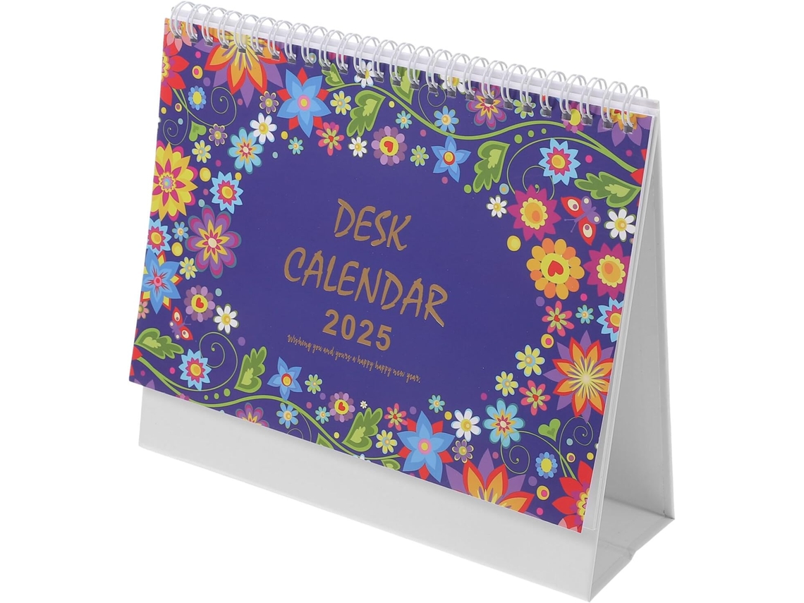 Calendário De Mesa Minimalista E Compacto Com Aba E Suporte Resistente Ideal Para Escritório Casa E