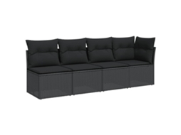 Garden Sofa, Garden Sofas Vidaxl Preto Rattan / Vime (n/a)