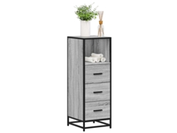 Vidaxl Armário Wc 35x37,5x100 Cm Derivados De Madeira Sonoma Cinzento