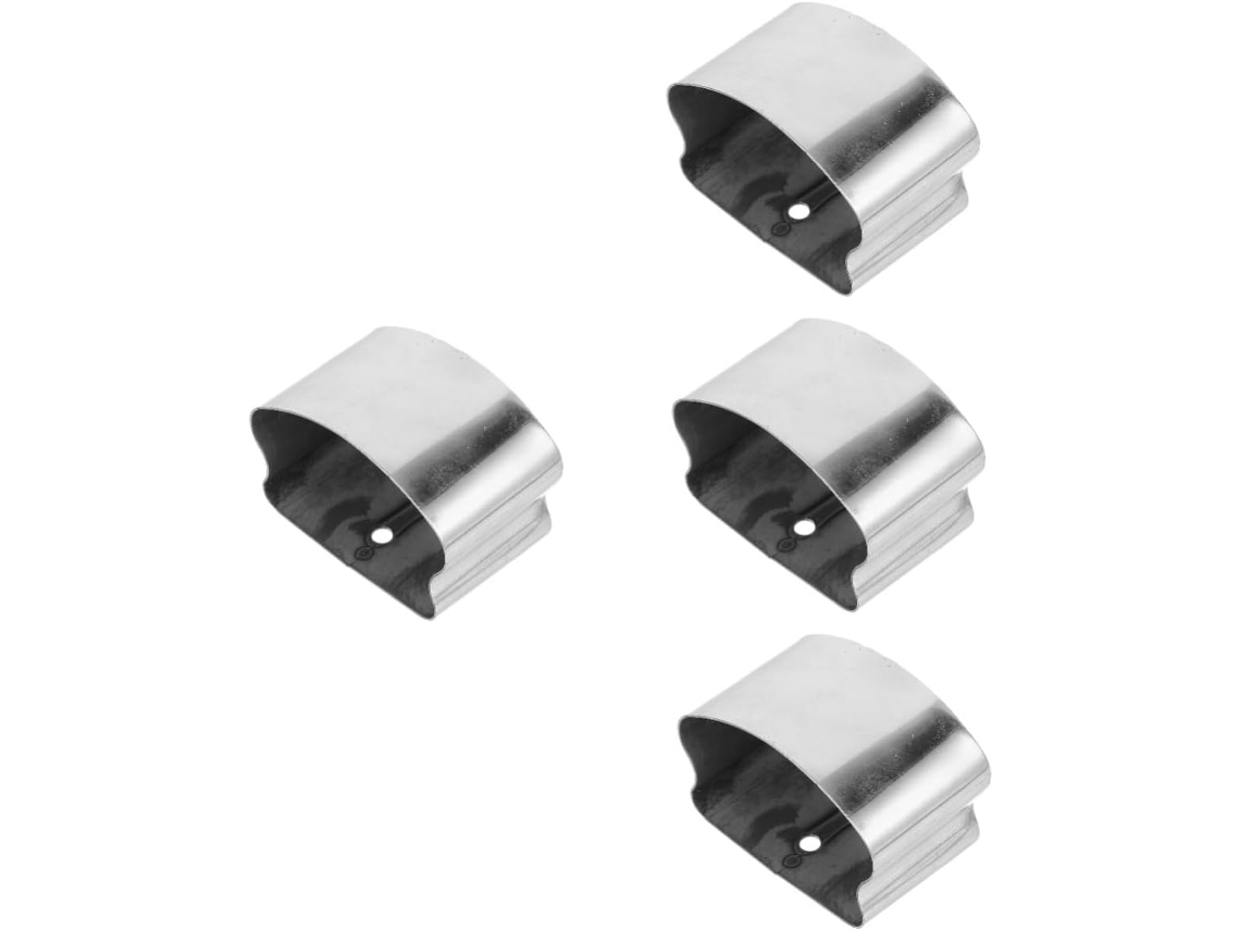 Tampa Curva Para Tubo De Mão Em Aço Inoxidável, 4 Peças, Design Balanceado