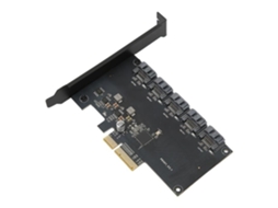 Placa Pci-E Riser Pcie 4X para 5 Portas Sata3.0 6 Gbps Placa Adaptadora HURRISE