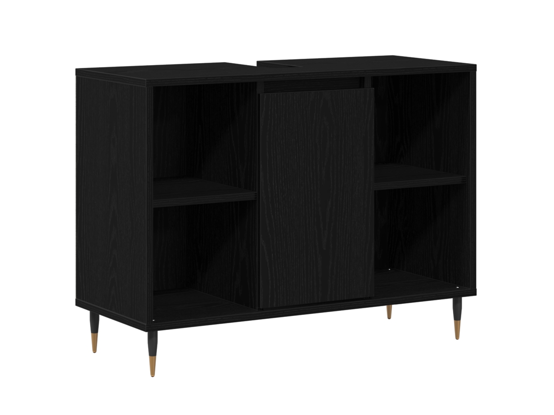 Conjunto 1 Armário De Parede Vidaxl Preto Derivados De Madeira (80 X 33 X 60 Cm)