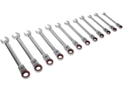 Ak63942 Conjunto De 12 Chaves De Catraca Combinadas Com Cabeça Flexível
