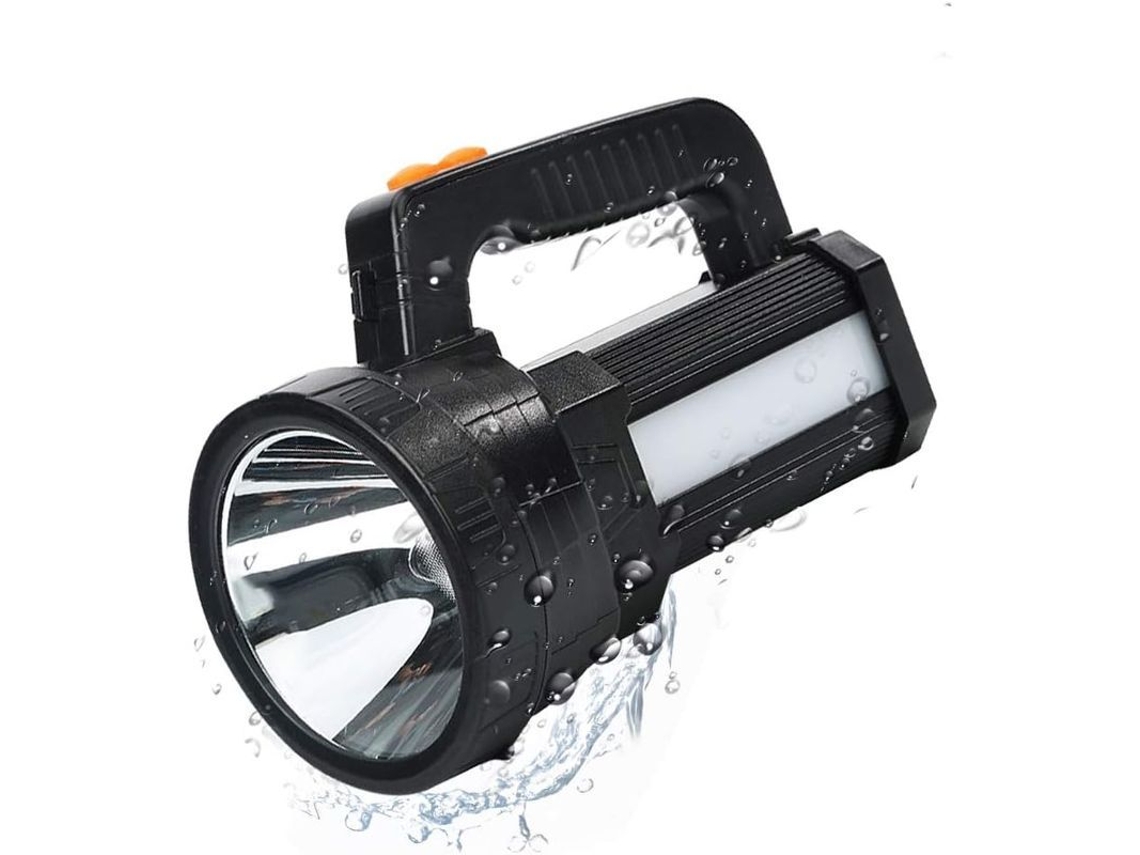 Lanterna LED Recarregável Impermeável IPX4, 11000 Lúmenes, 3 em 1, Bateria 9600mAh, Camping e Trekking com S/MARCA