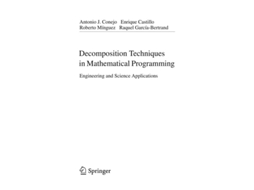 Livro Decomposition Techniques In Mathematical Programming De Antonio J Conejo, Enrique Castillo Et Al. (inglês)
