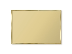 Magnetic Wall Board Intense Yellow For The Office Espelharte (60x40 Cm)