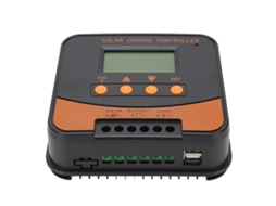 Controlador de carga solar Mppt 10a 12v 24v auto com display LCD para baterias gel, sla, LFP, Li S/MARCA