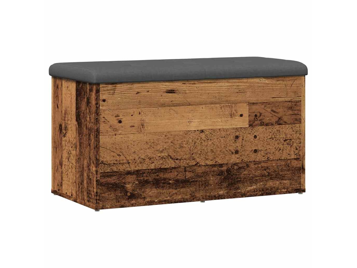 Storage Bench, Storage Benches Vidaxl Marrom Madeira Processada (82 X 42 X 45 Cm)