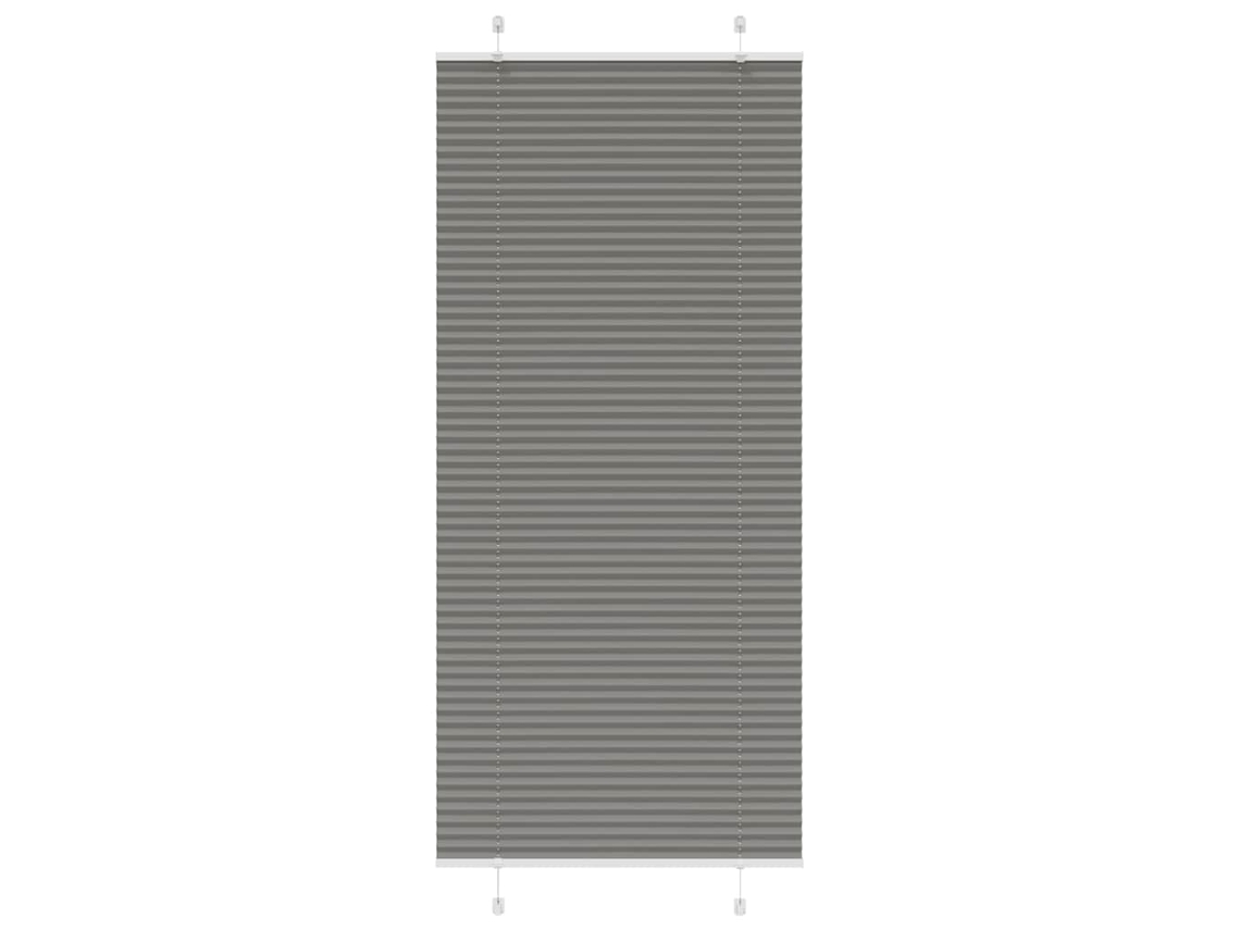 Vidaxl Antracite Plissada Cega 90x200 Cm Largura Tecido 89,4 Cm