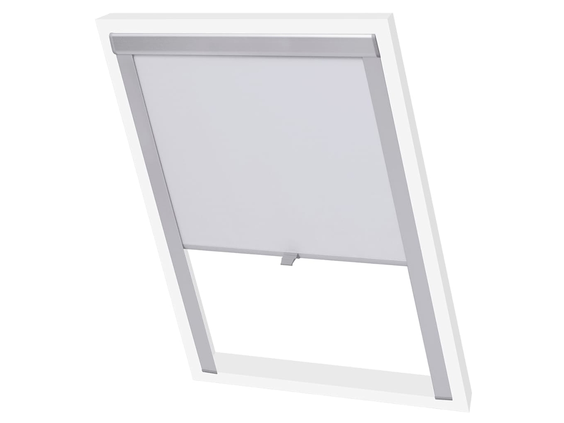 Vidaxl Persiana De Enrolar Opaca Branco Pk08, Ggl E Ggu