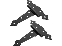 Conjunto De 2 Dobradiças Decorativas Em Ferro Formato T, Silenciosas