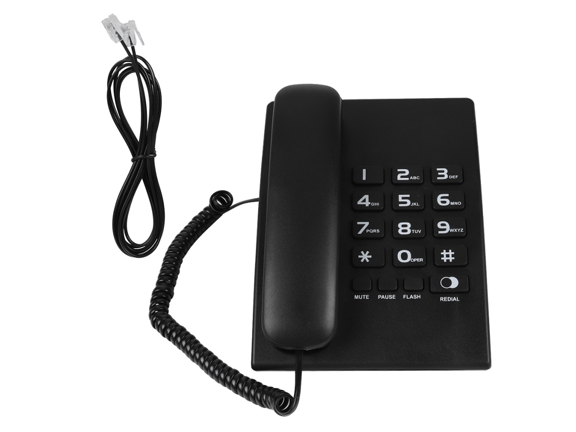 Telefone Com Fio Com Discagem Rápida E Alto Falante