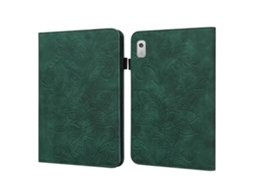 Capa De Couro Para Tablet Lenovo Tab M8 De 4ª Geração Com Estampa Floral Em Relevo.
