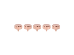 2026 5 Peças Coroa de Relógio de Aço Ouro Rosa 6.5mm