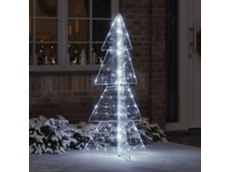 Vidaxl Árvore De Natal 160 Led Branco Frio 150 Cm Acrílo