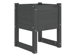 Planter, Planters Vidaxl Cinzeto Madeira De Pinho (40 X 40 X 52.5 Cm)
