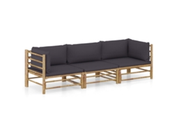 Garden Lounge Set, Garden Lounge Sets Vidaxl Cinzeto Bambu (n/a)